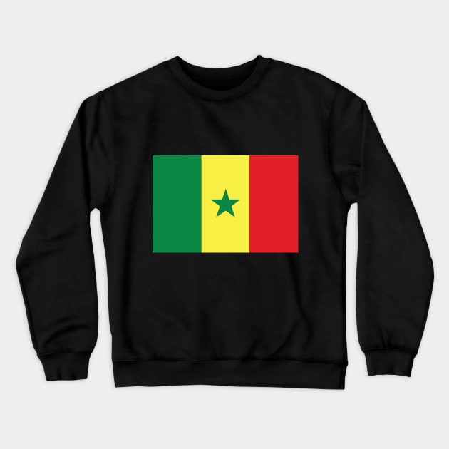 Senegal Crewneck Sweatshirt by Wickedcartoons